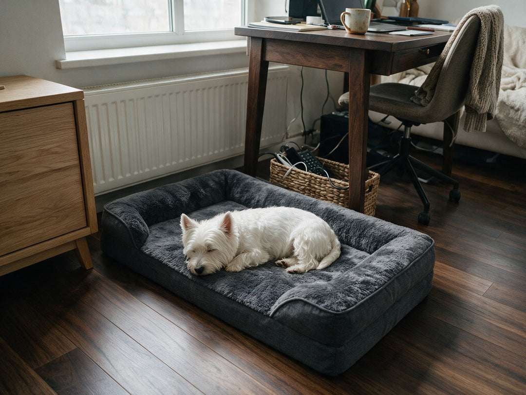 Hundebett in Dunkelgrau, Produktansicht