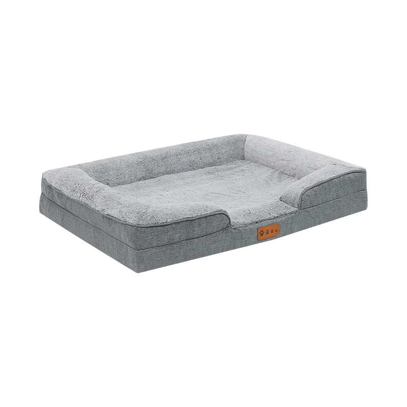Hundebett komplett, Produktansicht mit Rand und Einstieg