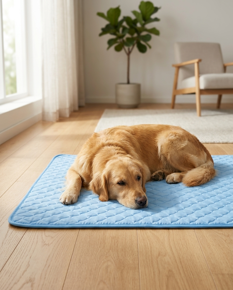 Sommerpfote Eisseide-Kühlmatte für Hunde – Lifestyle